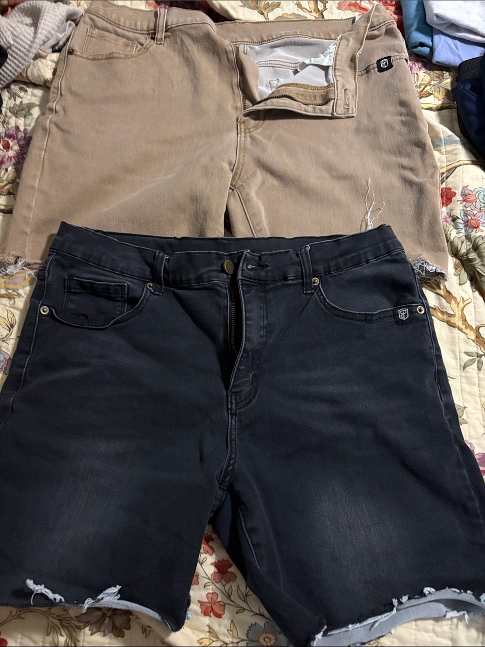 Born primitive Men's Distressed Black Denim Shorts - Casual Summer Jeans